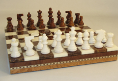 alabaster chess sets