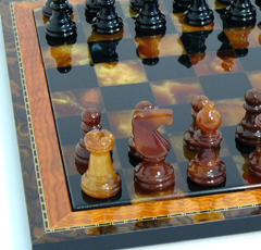 alabaster chess sets