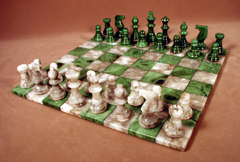 alabaster chess sets