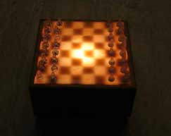 illuminated chess table