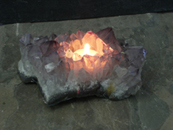 stone candle holders