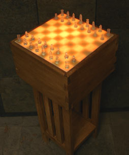 Lighted Chess Tables