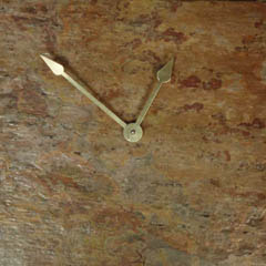 lilac autumn stone wall clocks