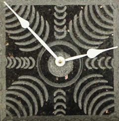 Gold Blush Stone Wall Clocks