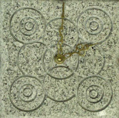 Gold Blush Stone Wall Clocks