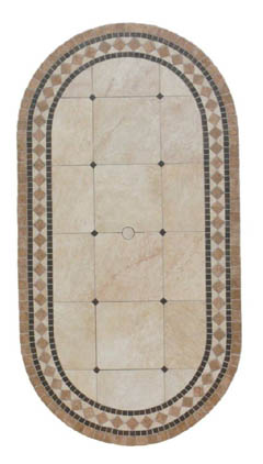 porcelain mosaic table